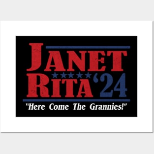 Janet and Rita 2024 Here Come the Grannies Vintage Posters and Art